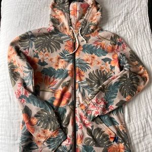 Aviator Nation Kauai floral zip up size Large GUC
